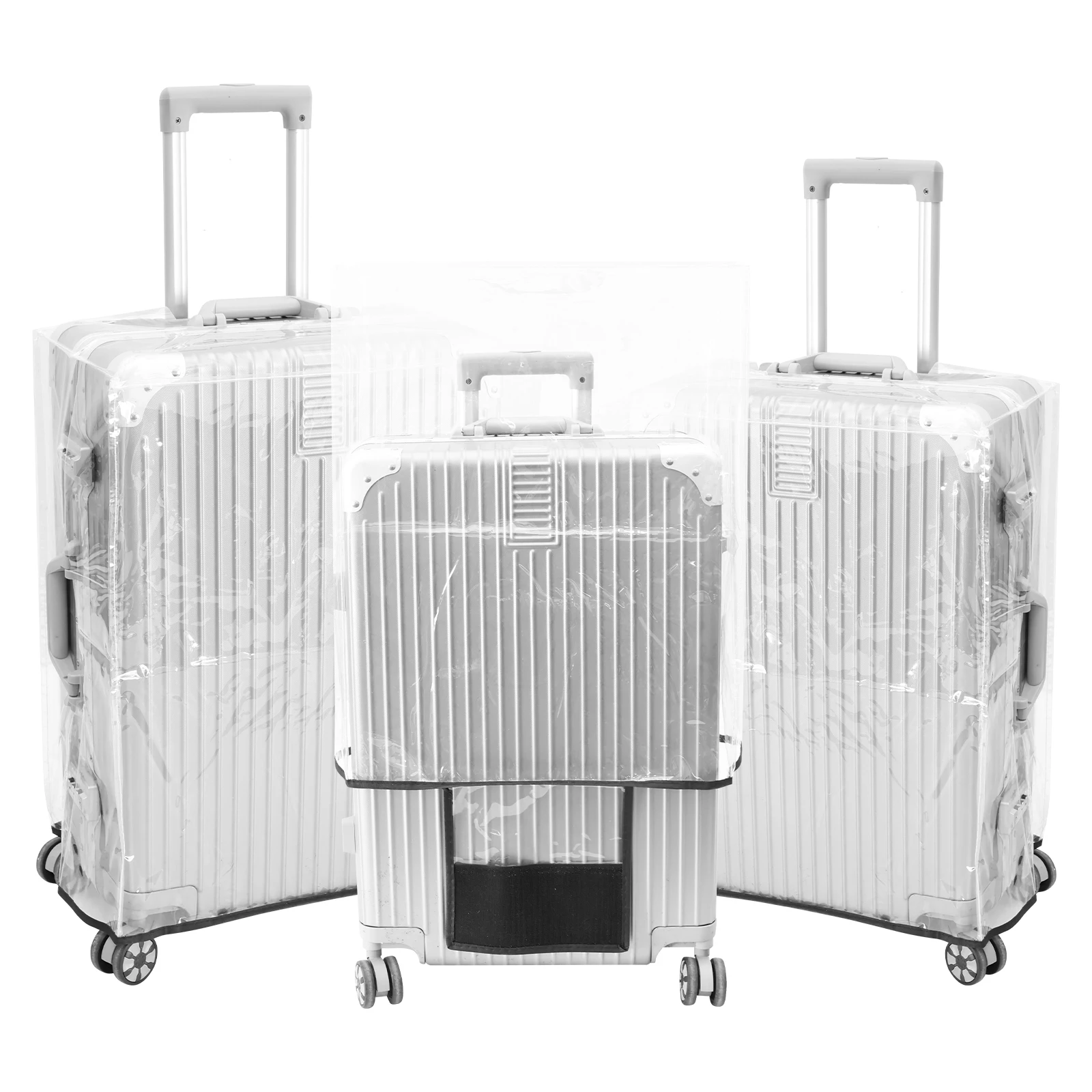 Luggage Protective Cover Transparent - 3Pcs Transparent PVC Luggage Protective Cover