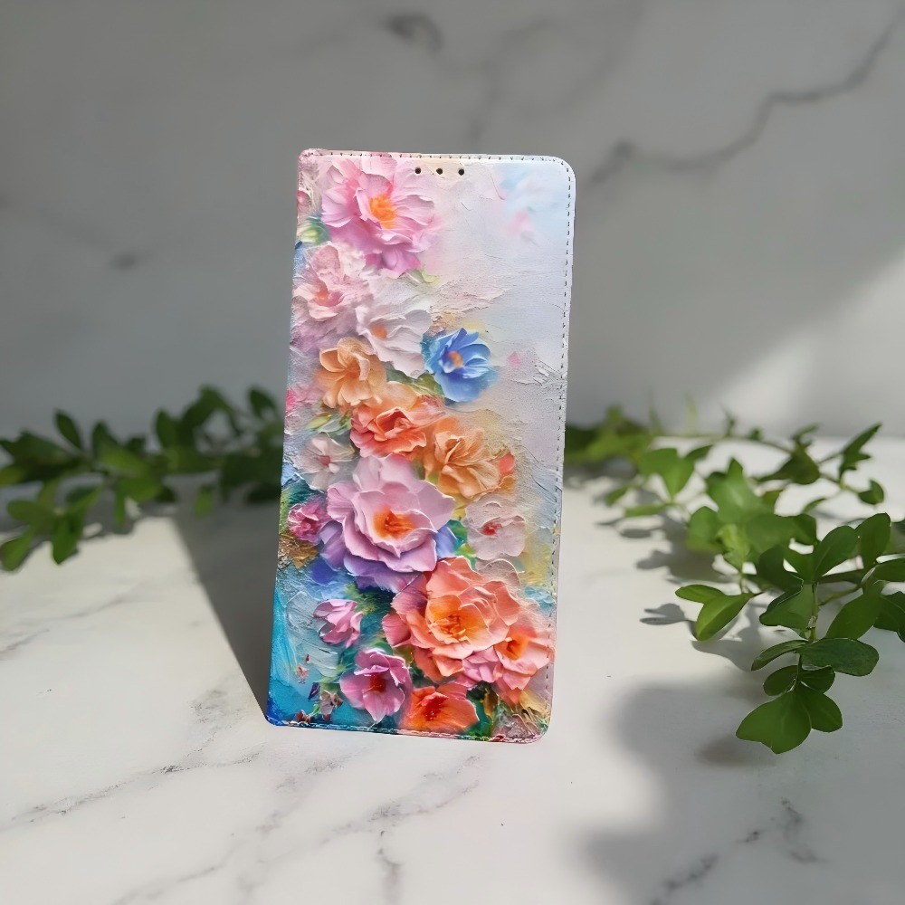 Wallets - Painted Magnetic Flip Leather Wallet Case