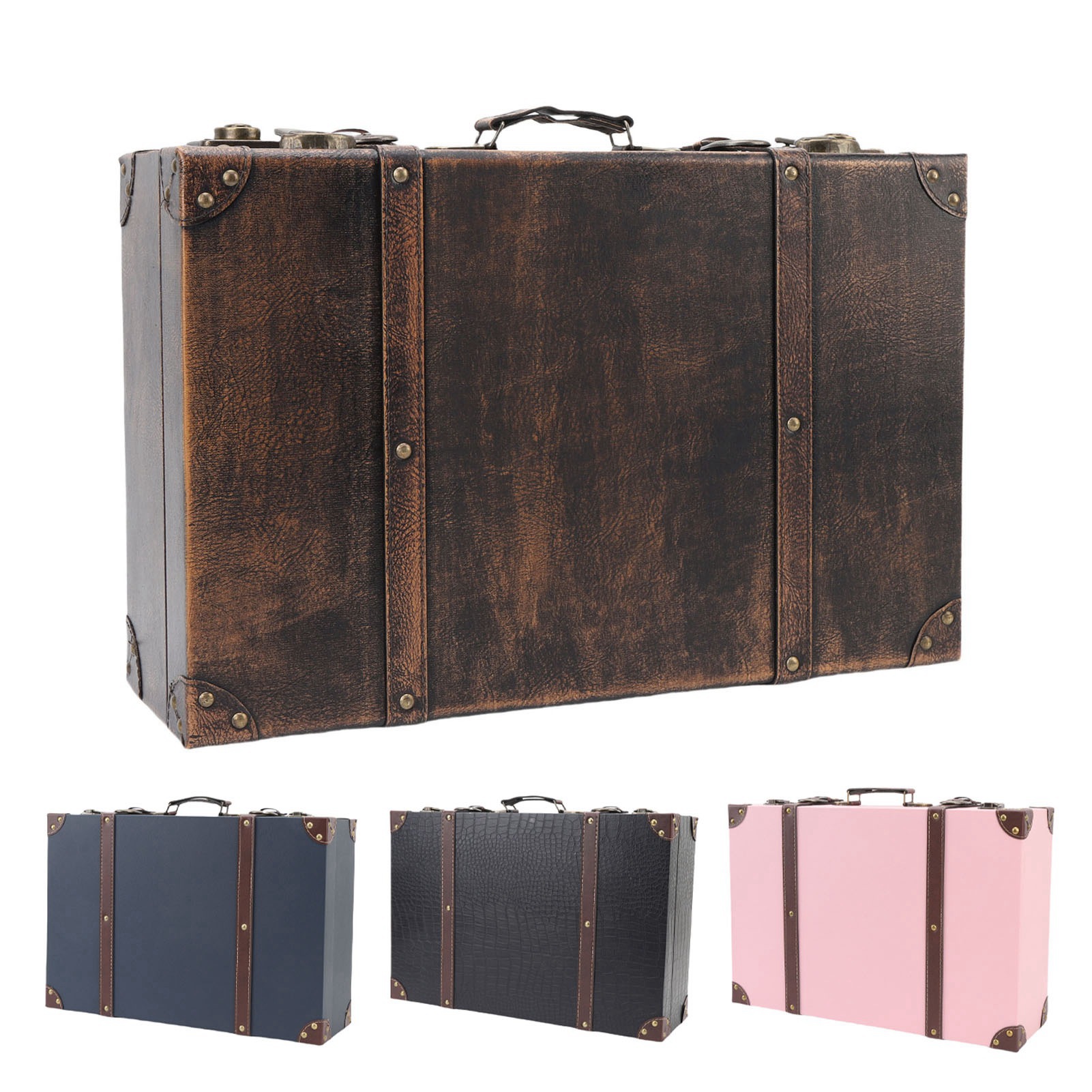 Vintage Suitcase Box Travel St - огляд і ціна Retro Vintage Trunk Suitcase