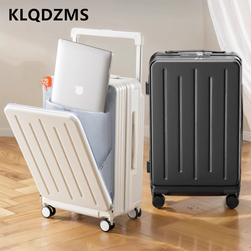 KLQDZMS High Quality Suitcase  - огляд і ціна Front Opening Laptop Luggage 24 Inch