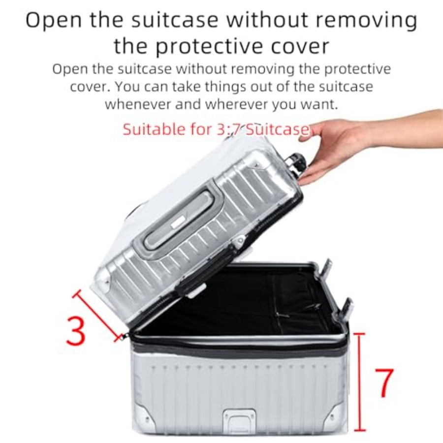 Veki Clear Suitcase Cover PVC  - огляд і ціна Luggage Protective Cover Transparent