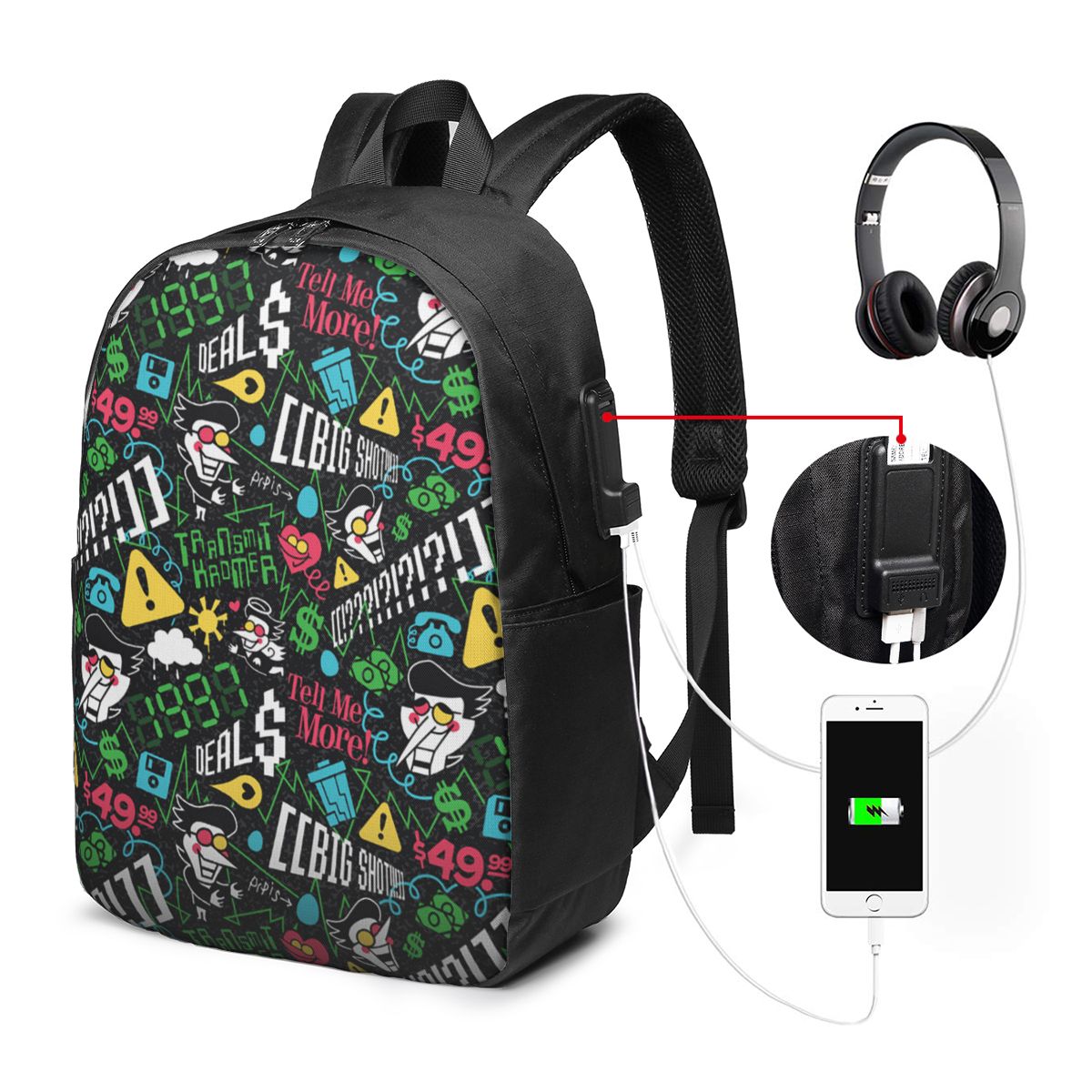 Deltarune SPAMTON G Backpack T - огляд і ціна Travel Bags