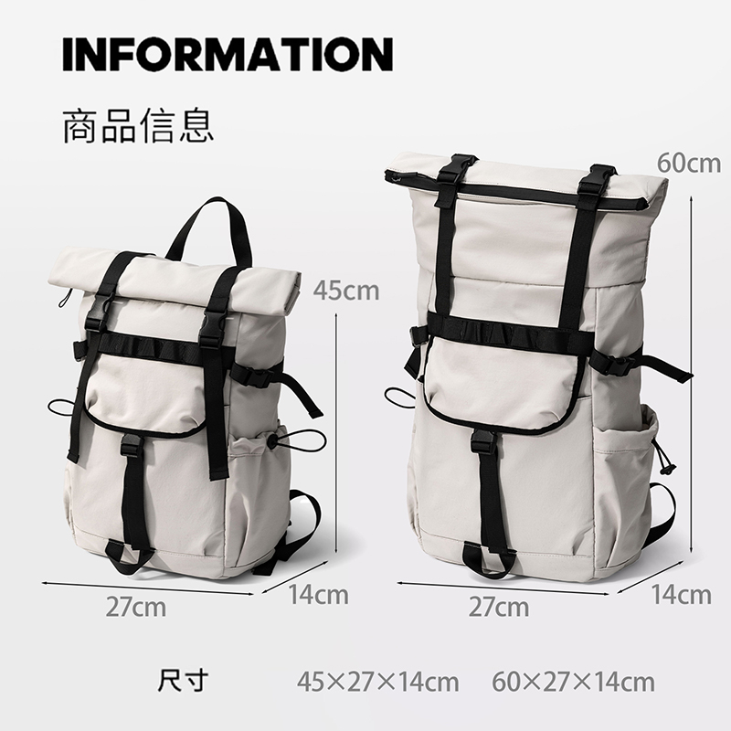 New Men's roll mouth expandabl - огляд і ціна Foldable Rolling Luggage Bag