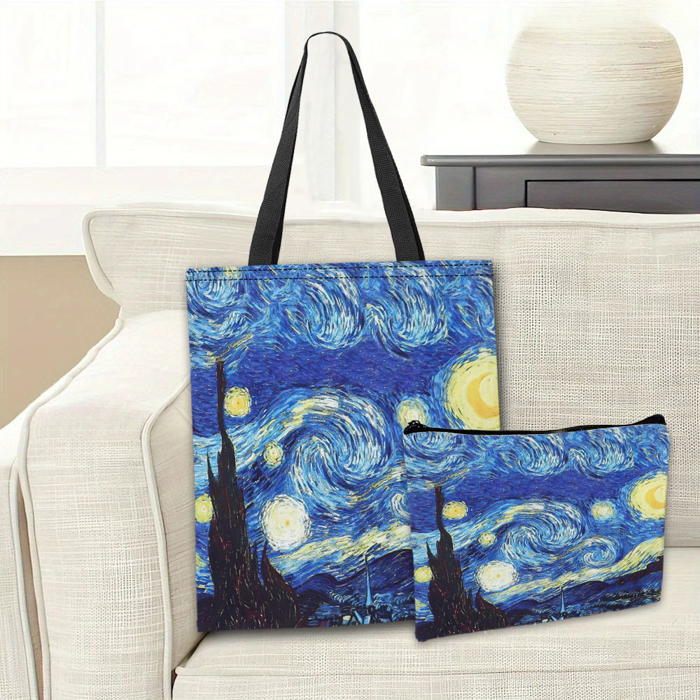 Van Gogh Series Tote Bag Cosme - огляд і ціна Cosmetic Bags