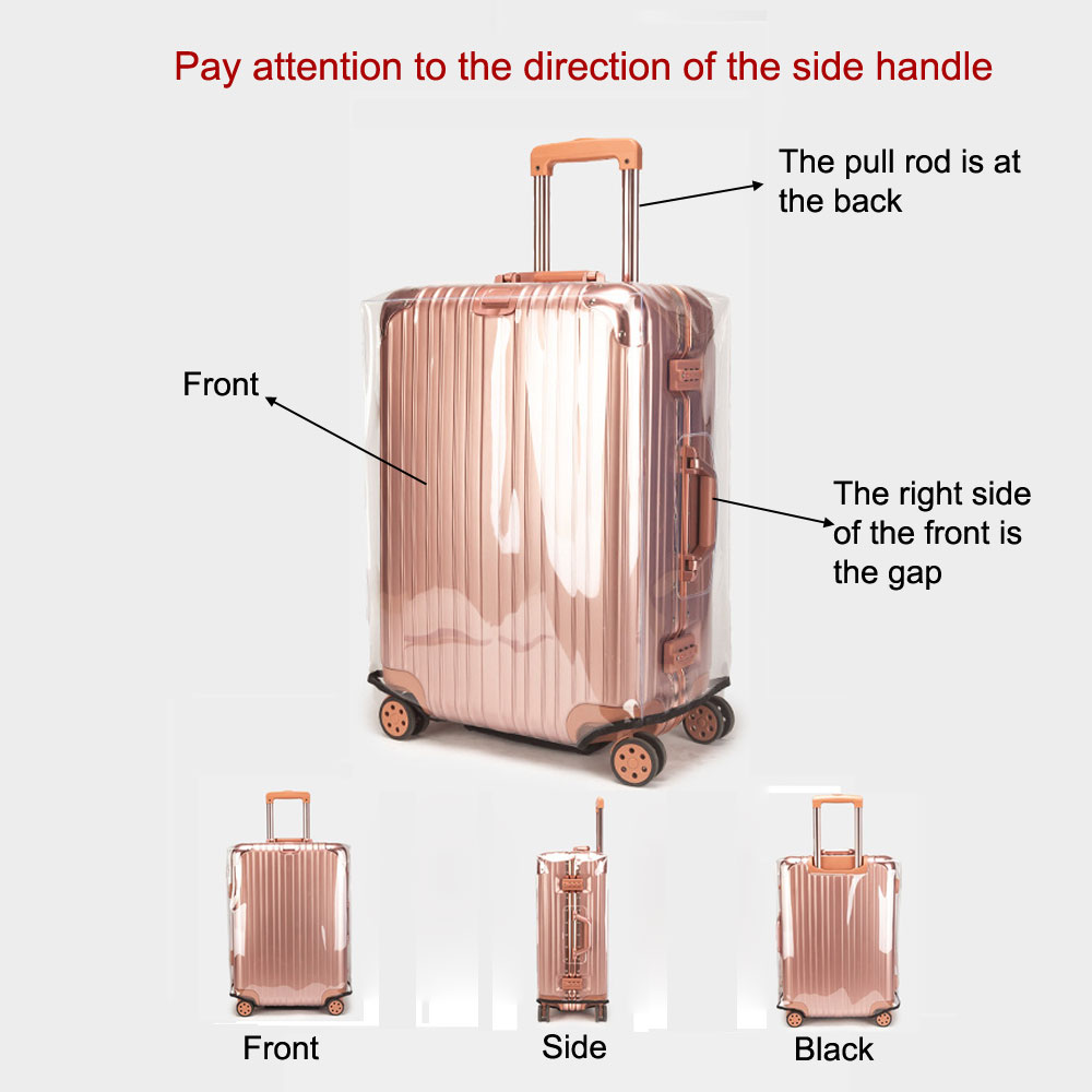 Transparent PVC Luggage Cover  - огляд і ціна Luggage Protective Cover Transparent