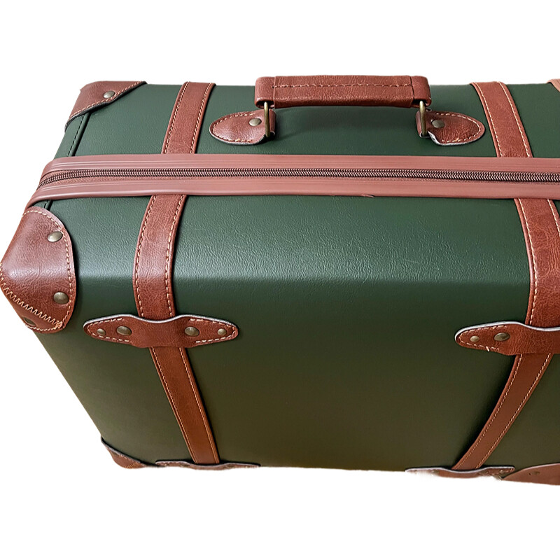 Vintage PU Leather Suitcase fo - огляд і ціна Retro Vintage Trunk Suitcase