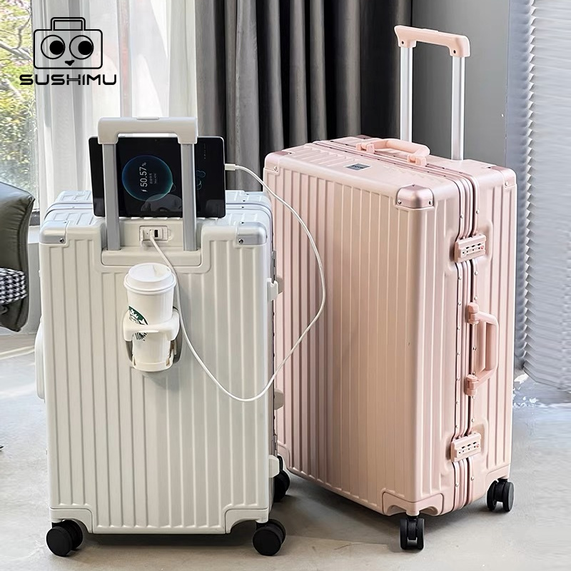 SUSHIMU Carry On Luggage with  - огляд і ціна Spinner Wheel Rolling Suitcase 20 Inch