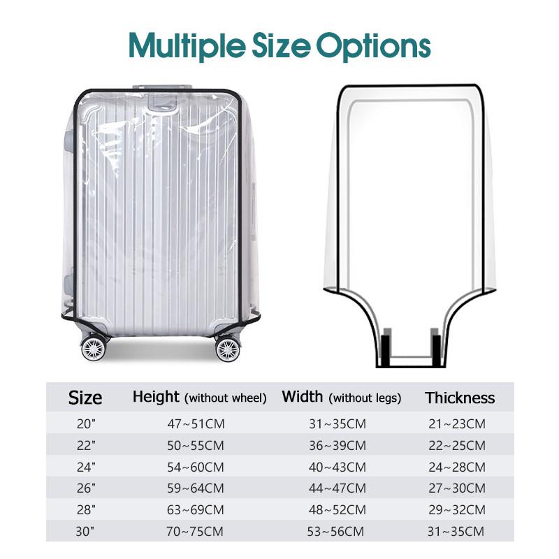 2027 Travel Transparent Luggag - огляд і ціна Luggage Protective Cover Transparent