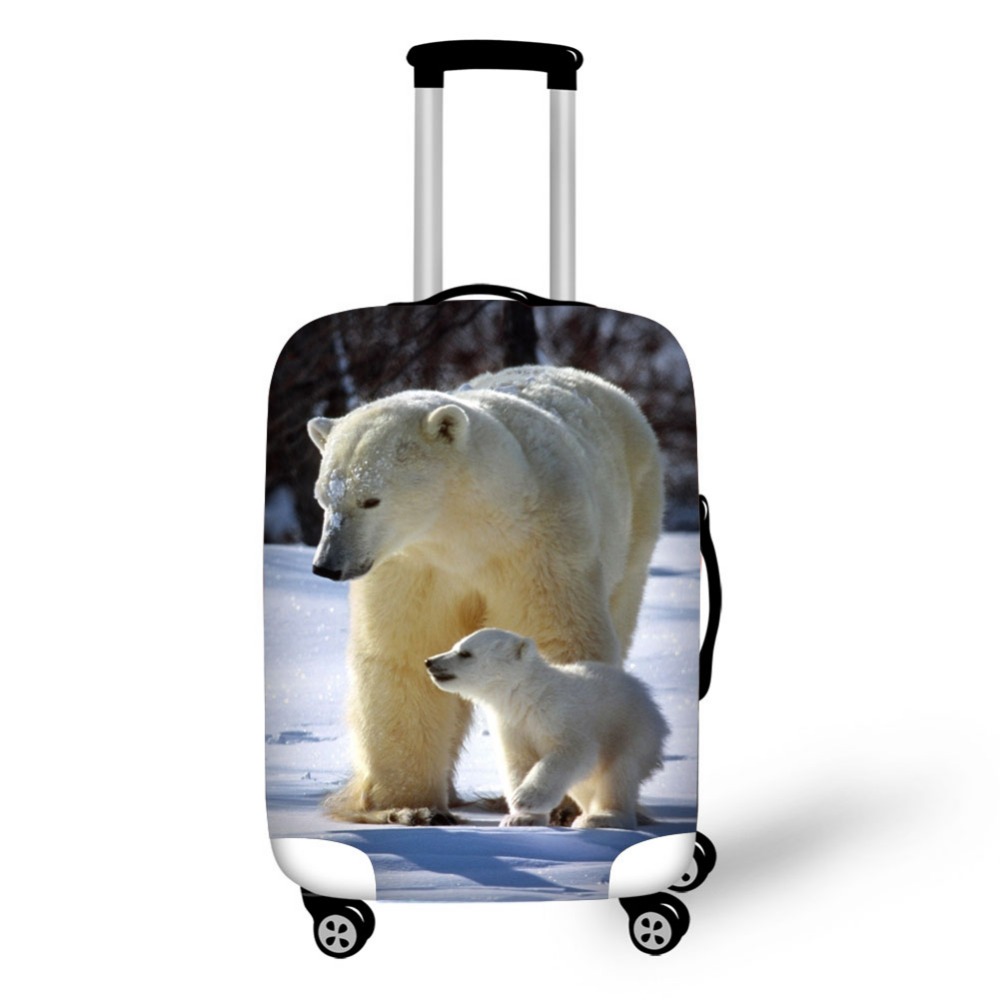 Animal polar bear luggage prot - огляд і ціна Waterproof Suitcase Cover Protector