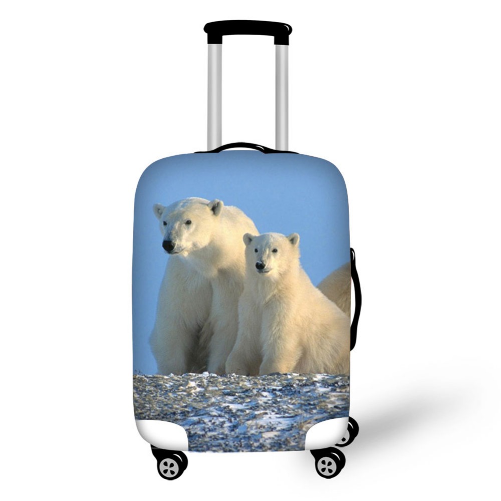 Animal polar bear luggage prot - огляд і ціна Waterproof Suitcase Cover Protector