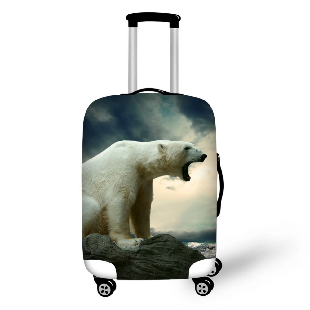 Animal polar bear luggage prot - огляд і ціна Waterproof Suitcase Cover Protector