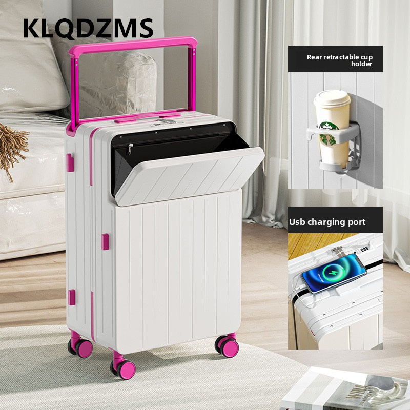 KLQDZMS Multifunctional Suitca - огляд і ціна Front Opening Laptop Luggage 24 Inch
