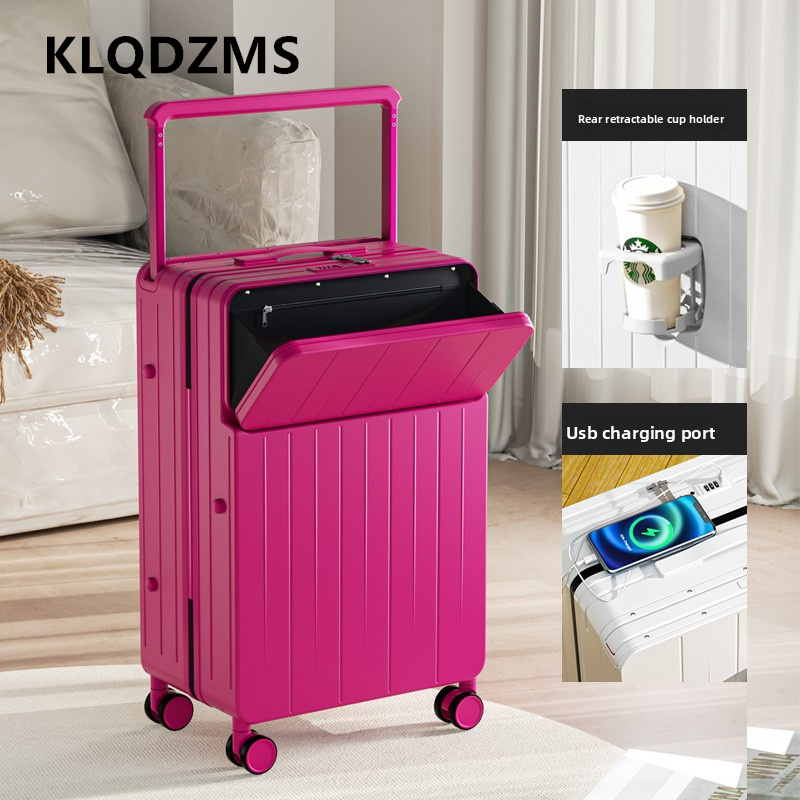 KLQDZMS Multifunctional Suitca - огляд і ціна Front Opening Laptop Luggage 24 Inch