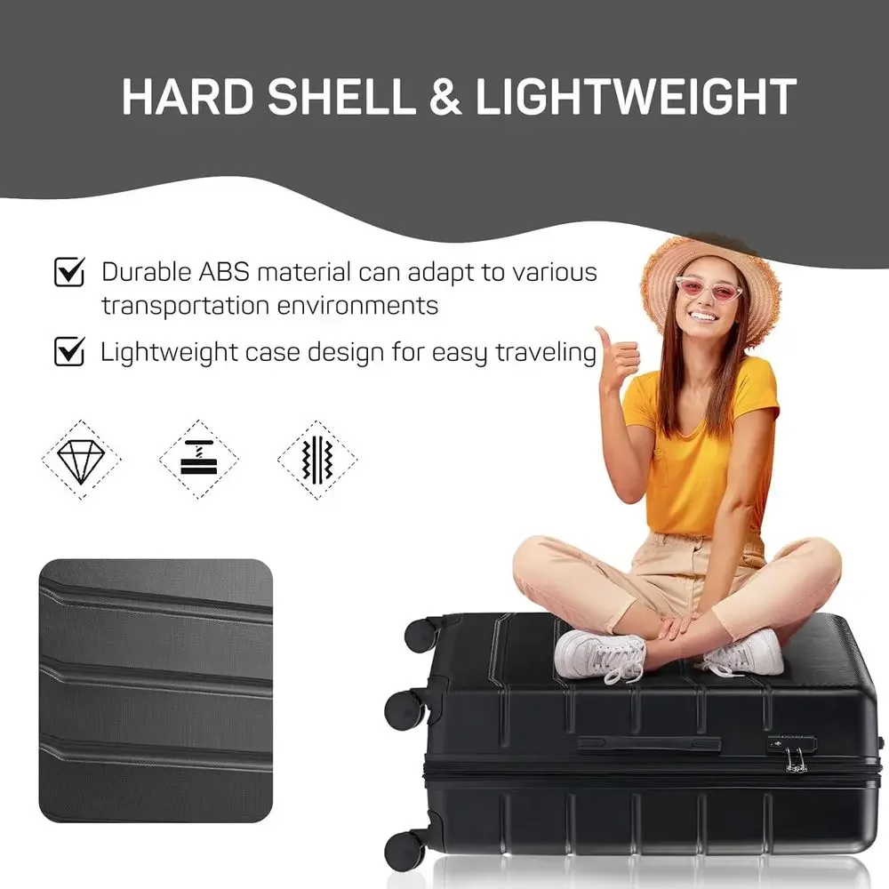 3-Piece Hard Shell Spinner Lug - огляд і ціна Expandable Hard Shell Luggage Set