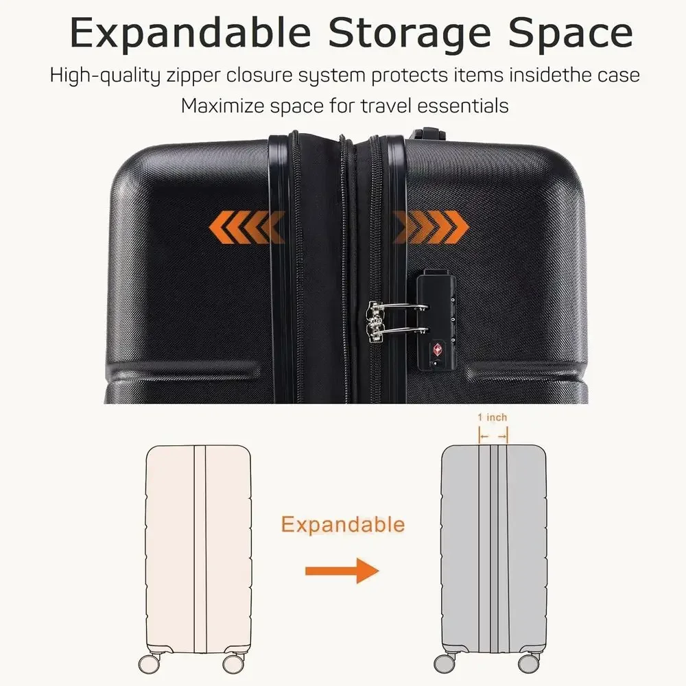 3-Piece Hard Shell Spinner Lug - огляд і ціна Expandable Hard Shell Luggage Set