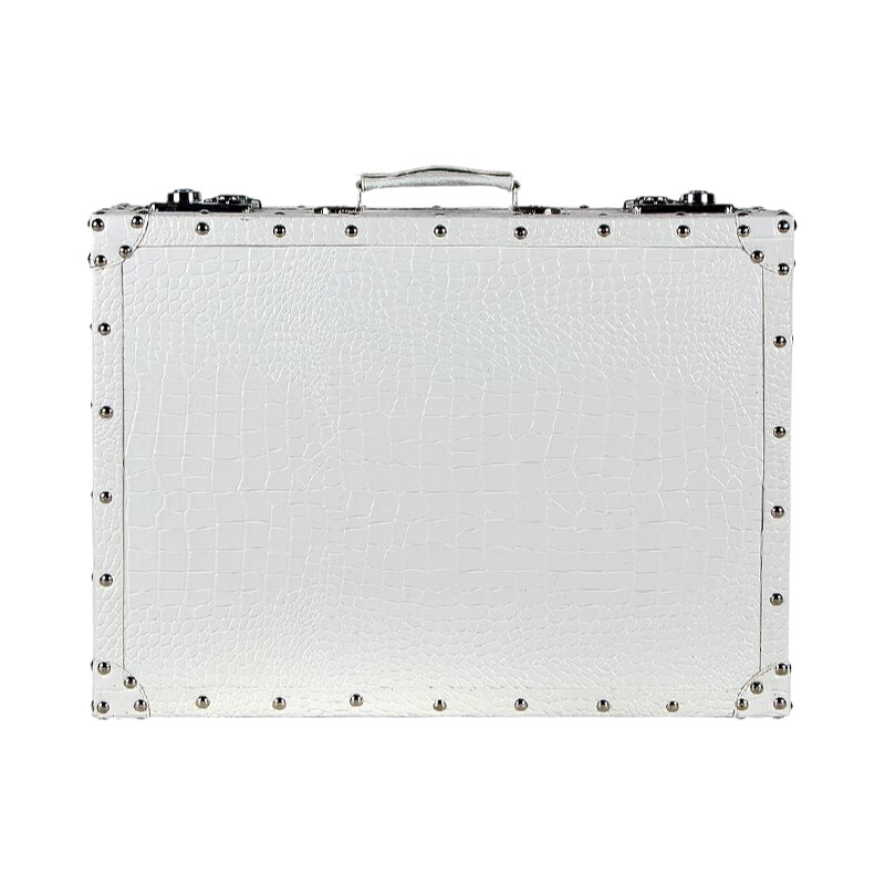 Crocodile Leather Pattern Trav - огляд і ціна Retro Vintage Trunk Suitcase