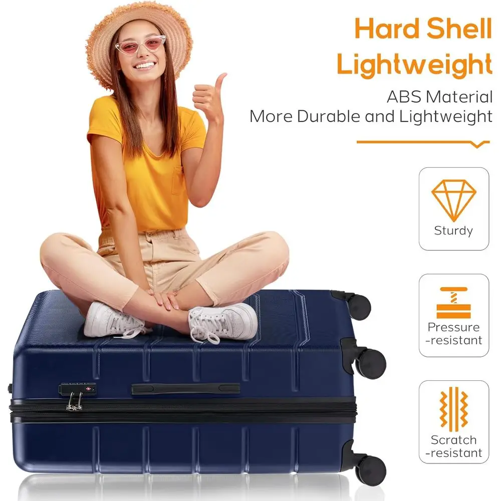 3-Piece Hardshell Expandable L - огляд і ціна Expandable Hard Shell Luggage Set