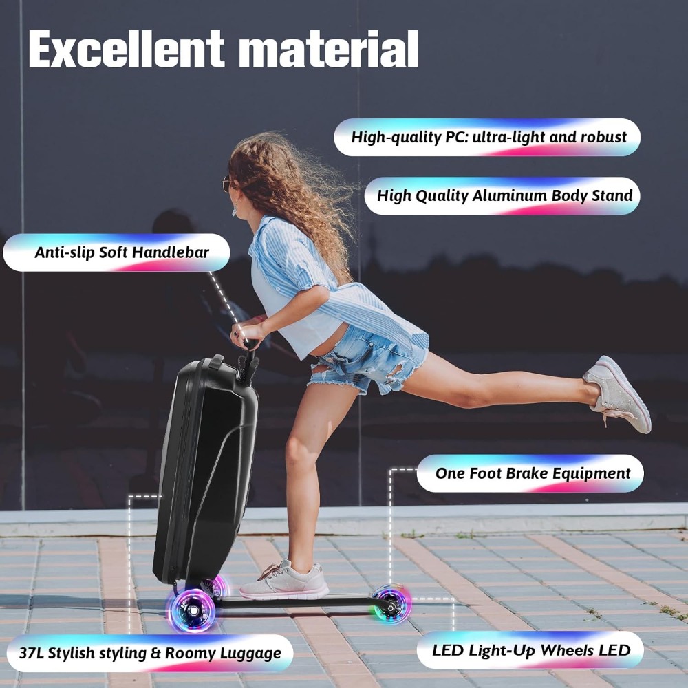 Scooter Luggage for Kids: Ligh - огляд і ціна Kids Ride On Suitcase Scooter