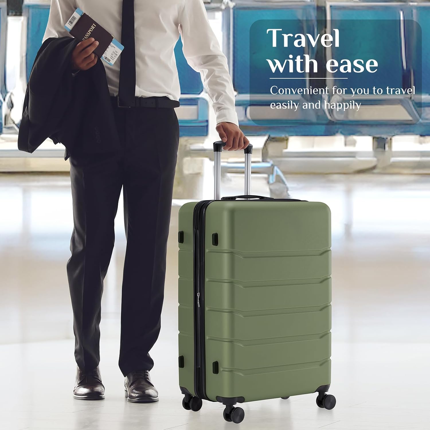 28 Inch Carry on Luggage, Hard - огляд і ціна Expandable Hard Shell Luggage Set