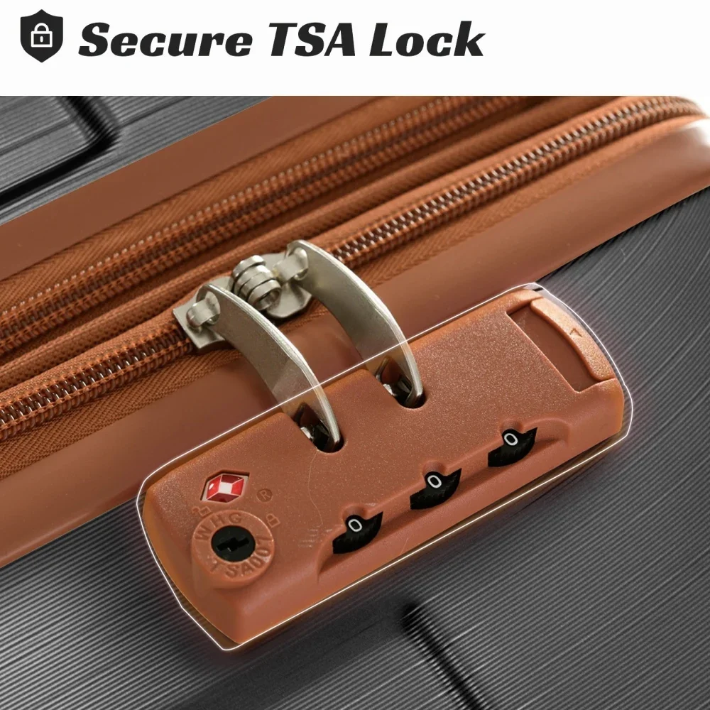 Luggage Sets 3 Piece, Expandab - огляд і ціна Expandable Hard Shell Luggage Set