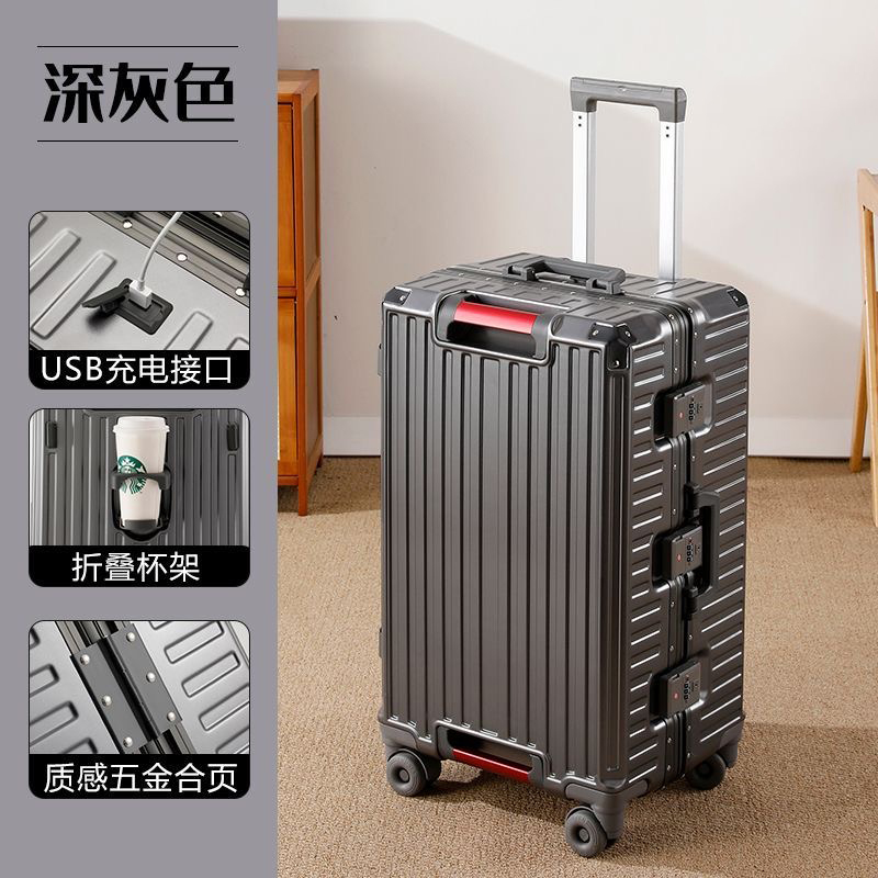 Large Size Travel Suitcase Alu - огляд і ціна Aluminum Frame Carry On Luggage