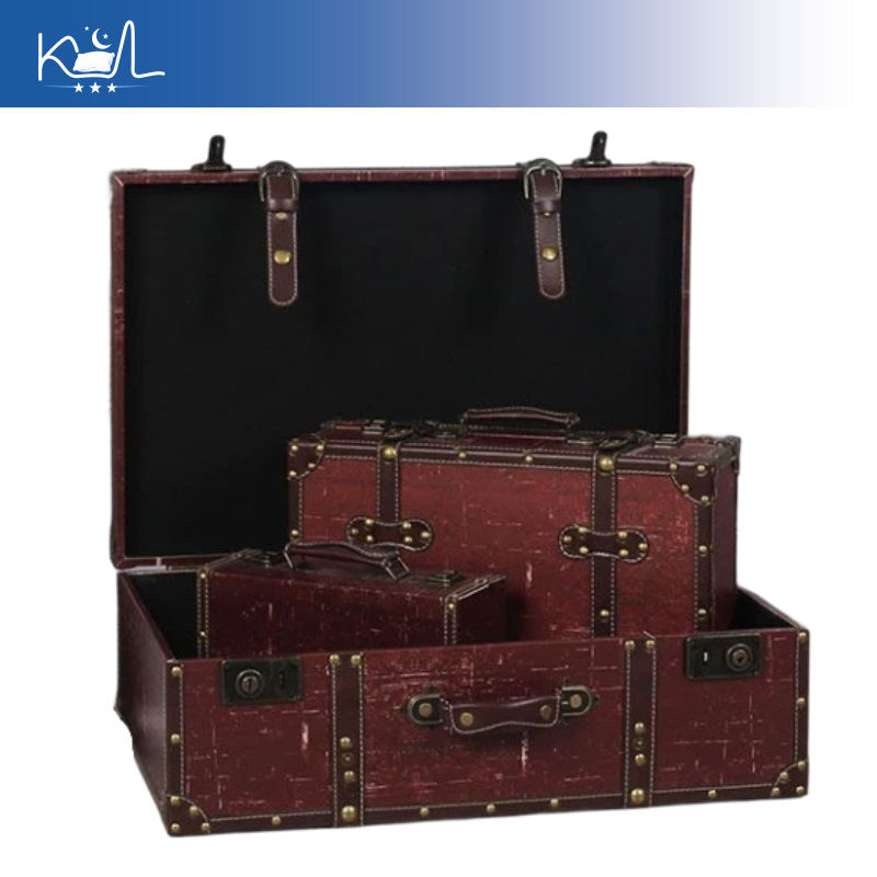 Vintage Red Decorative Suitcas - огляд і ціна Retro Vintage Trunk Suitcase