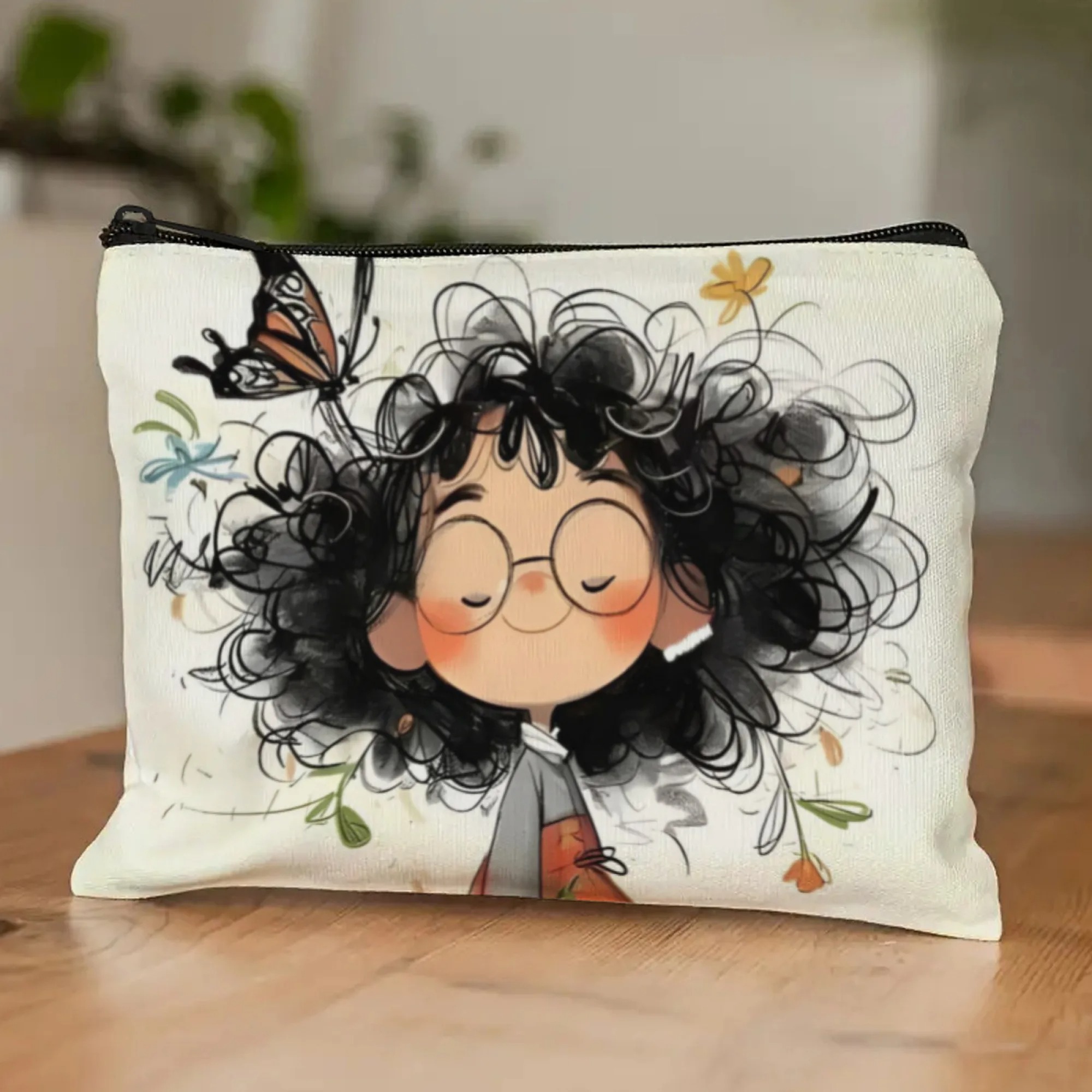 Cartoon Girl Makeup Bag Zipper - огляд і ціна Cosmetic Bags