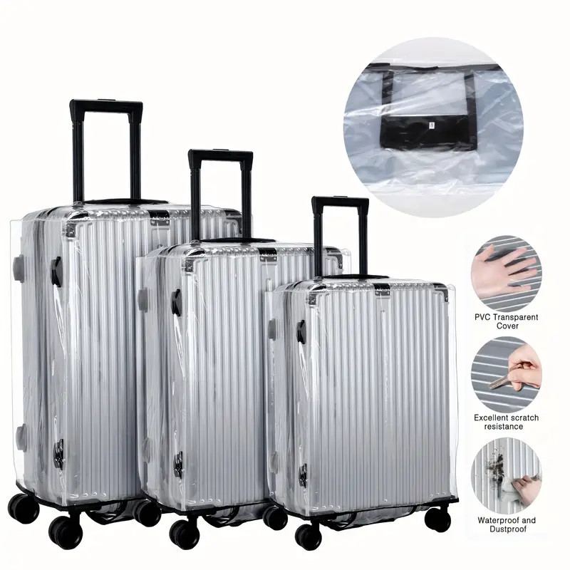 18-30 Inch Suitcase PVC Cover  - огляд і ціна Luggage Protective Cover Transparent