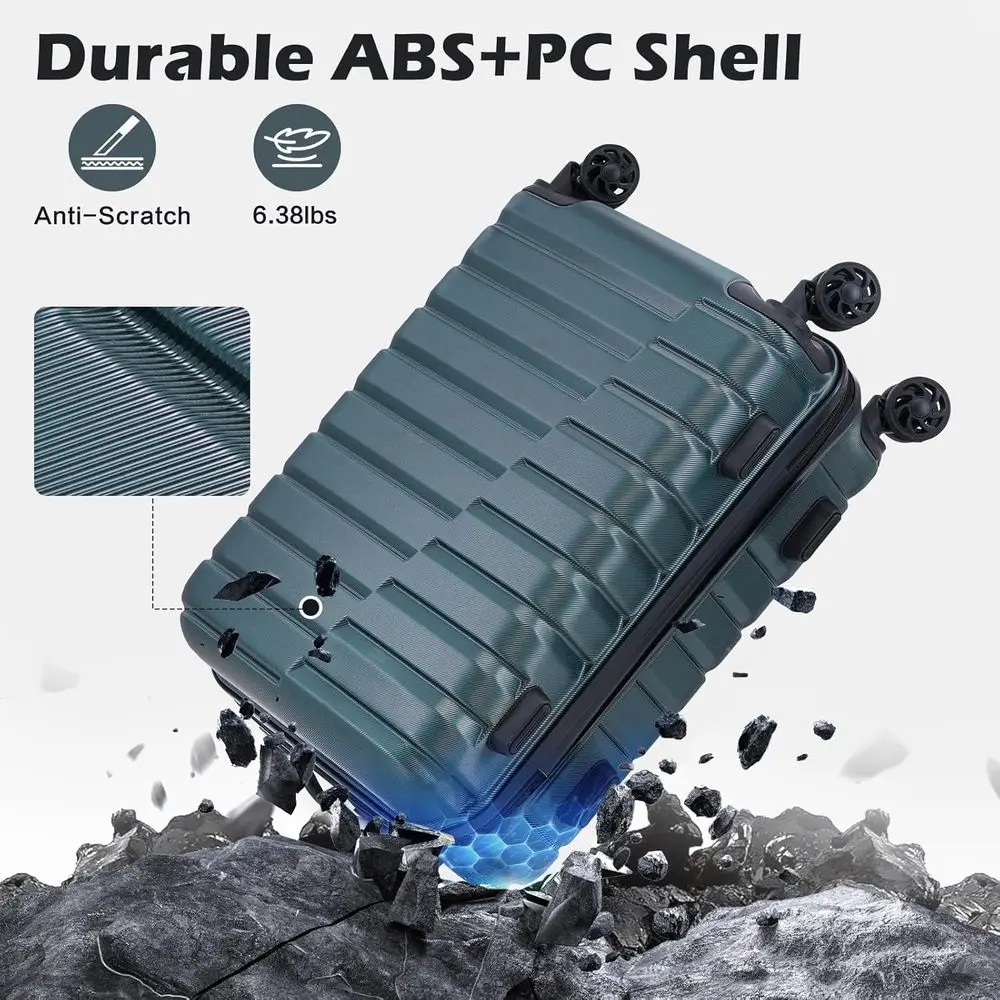 3-Piece Hard Shell Spinner Sui - огляд і ціна Expandable Hard Shell Luggage Set