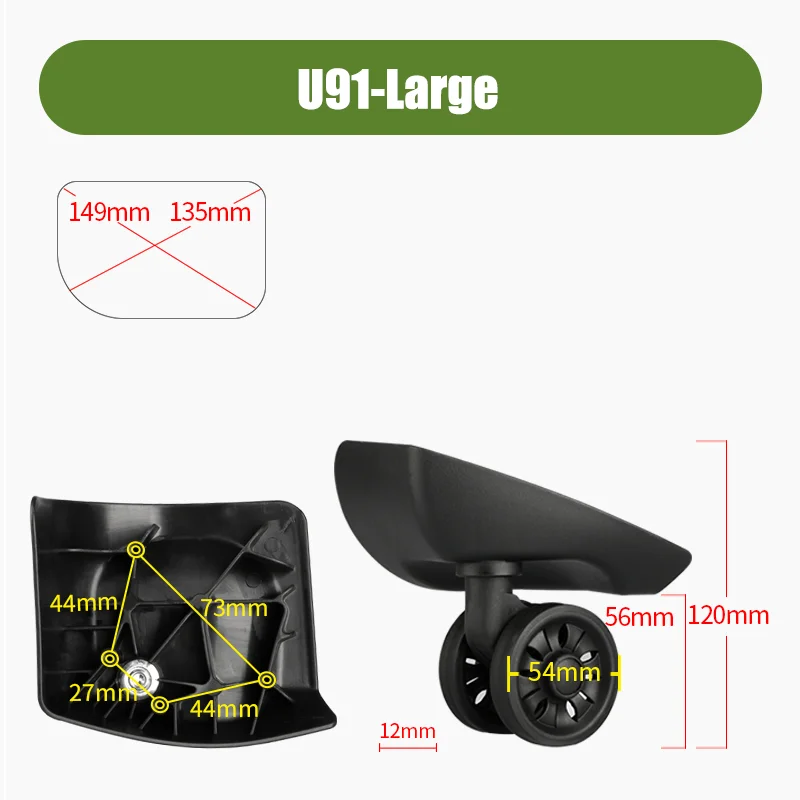 For Samsontie U91 Series Lugga - огляд і ціна Silent Replacement Luggage Wheels