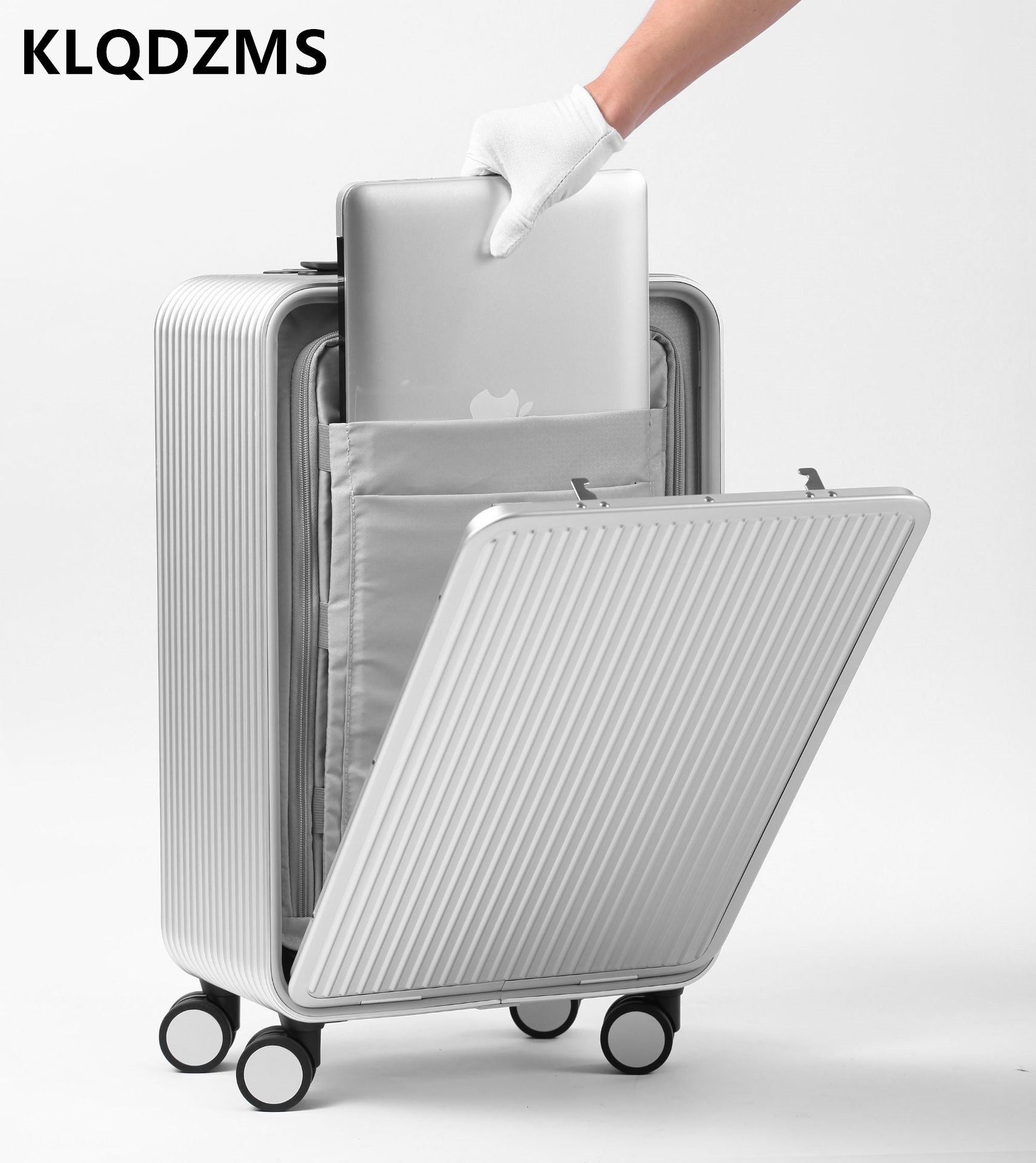 KLQDZMS Luggage All Aluminum M - огляд і ціна Front Opening Laptop Luggage 24 Inch