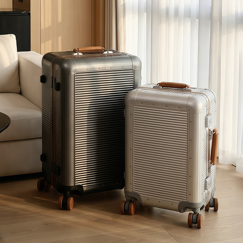 Large fashion aluminum-frame t - огляд і ціна Aluminum Frame Carry On Luggage