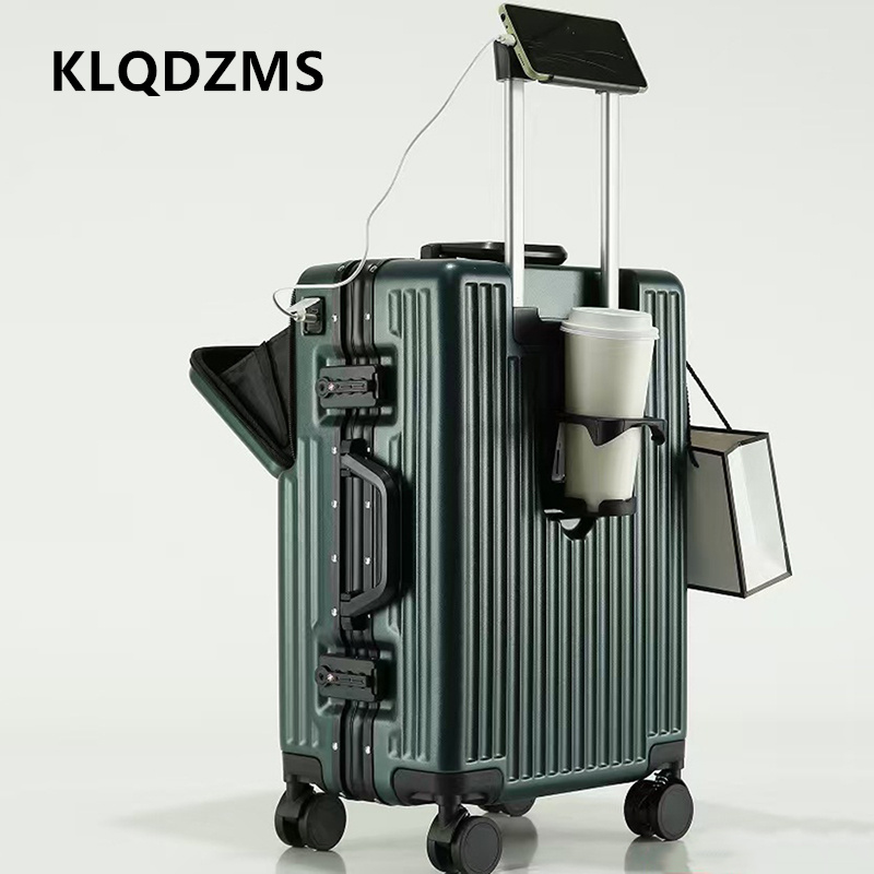 KLQDZMS Multifunctional Suitca - огляд і ціна Front Opening Laptop Luggage 24 Inch