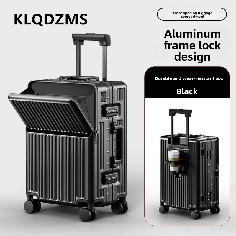 KLQDZMS Multifunctional Suitca - огляд і ціна Front Opening Laptop Luggage 24 Inch