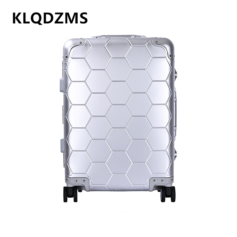 KLQDZMS Cabin Suitcase All Alu - огляд і ціна Spinner Wheel Rolling Suitcase 20 Inch