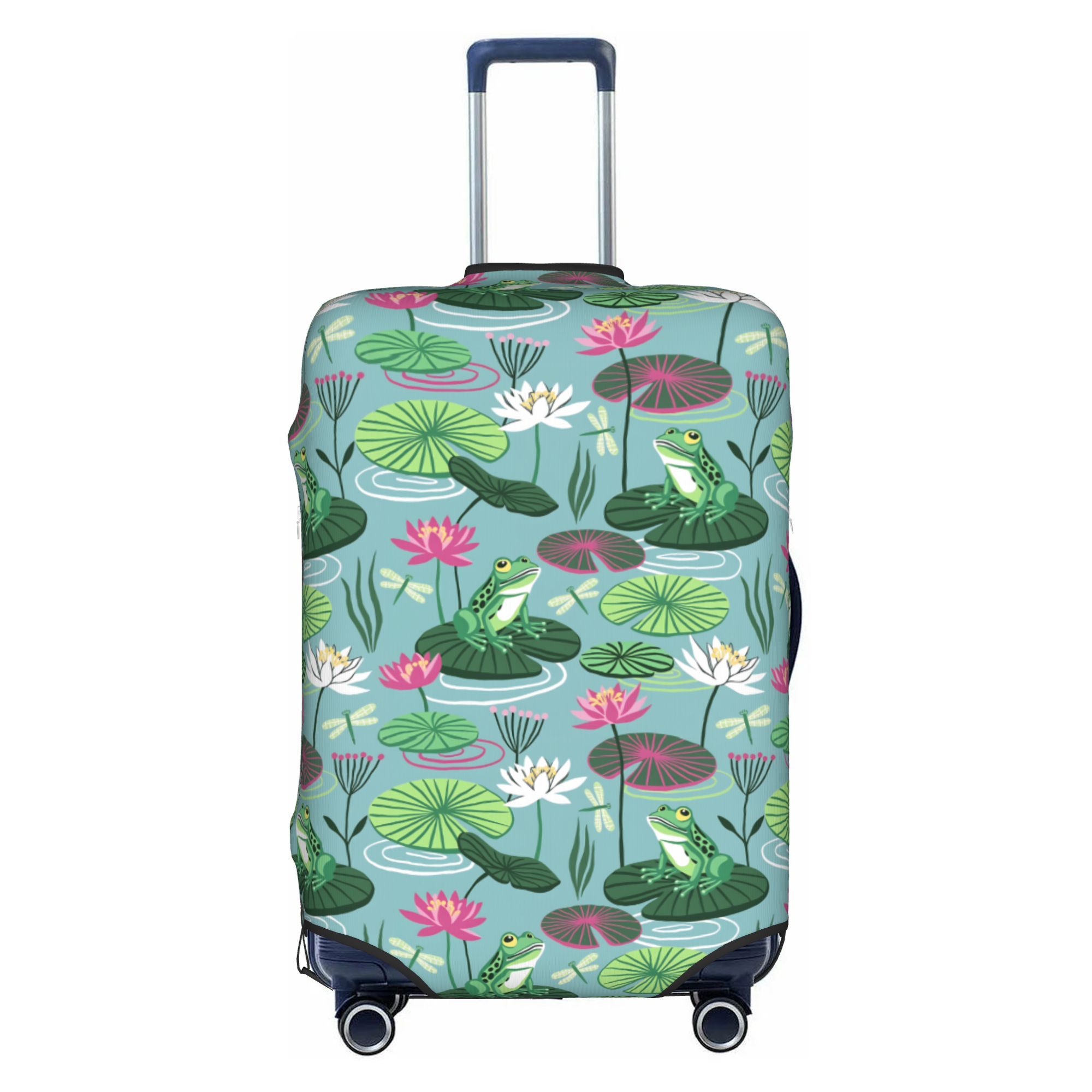 Frogs and water lilies Travel  - огляд і ціна Waterproof Suitcase Cover Protector