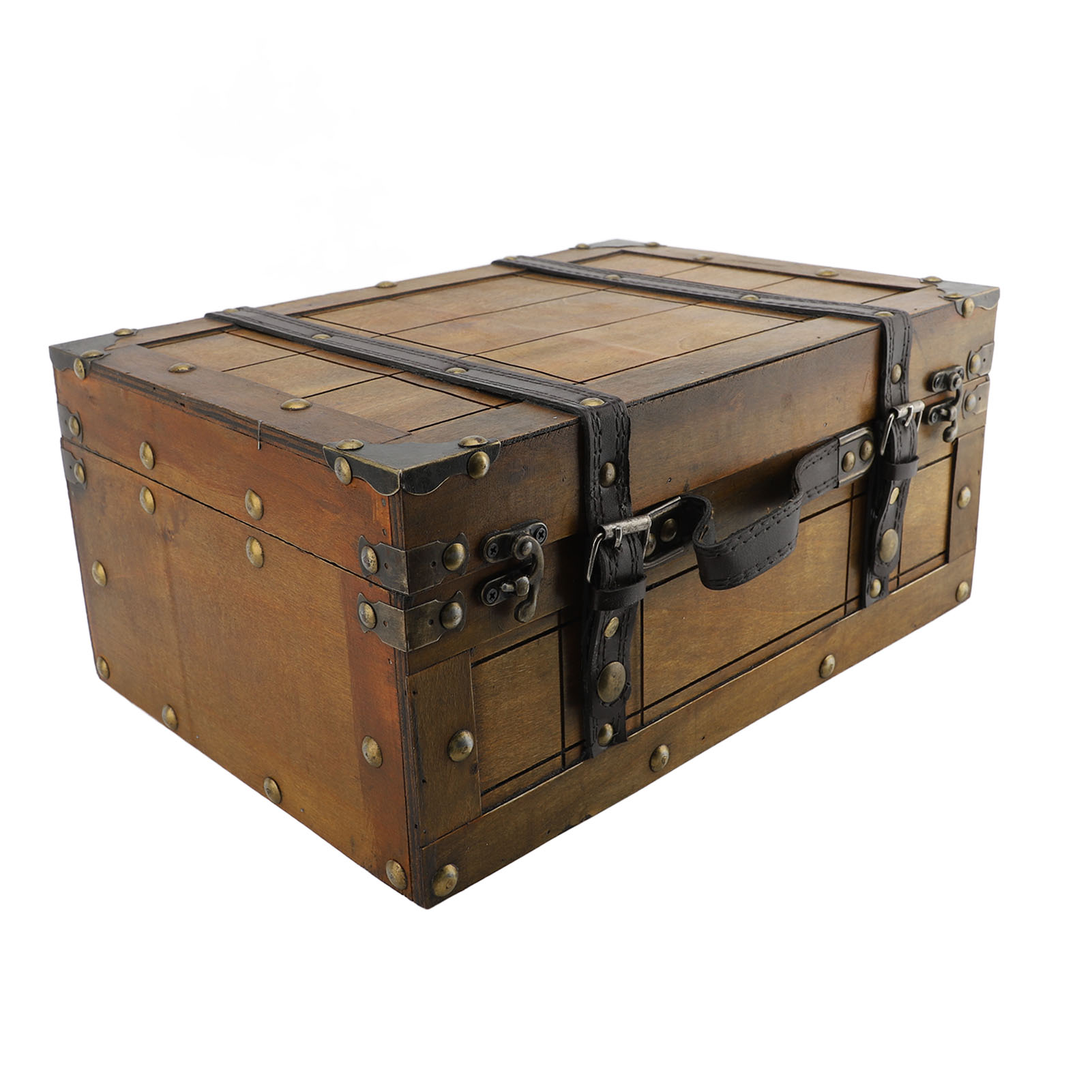 Retro Suitcase Synthetic Wood  - огляд і ціна Retro Vintage Trunk Suitcase