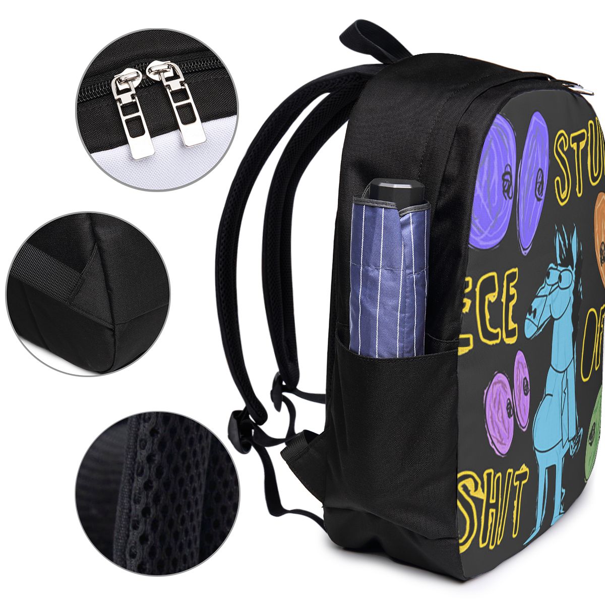 Cartoon Bojack Horseman Stupid - огляд і ціна Travel Bags