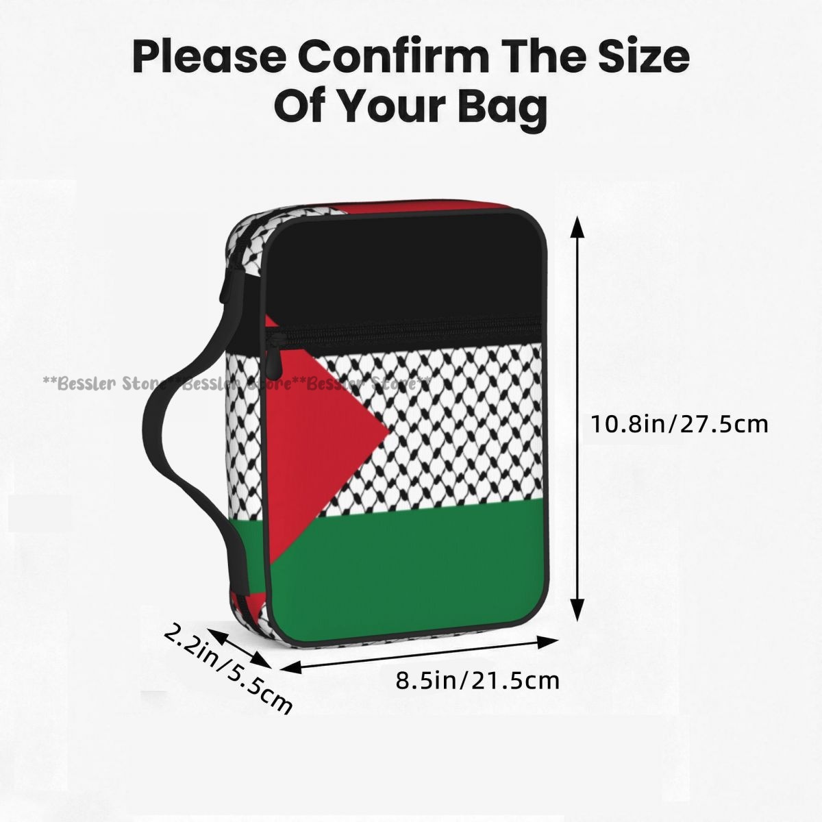 Palestine Flag Bible Bag Zippe - огляд і ціна Handbags