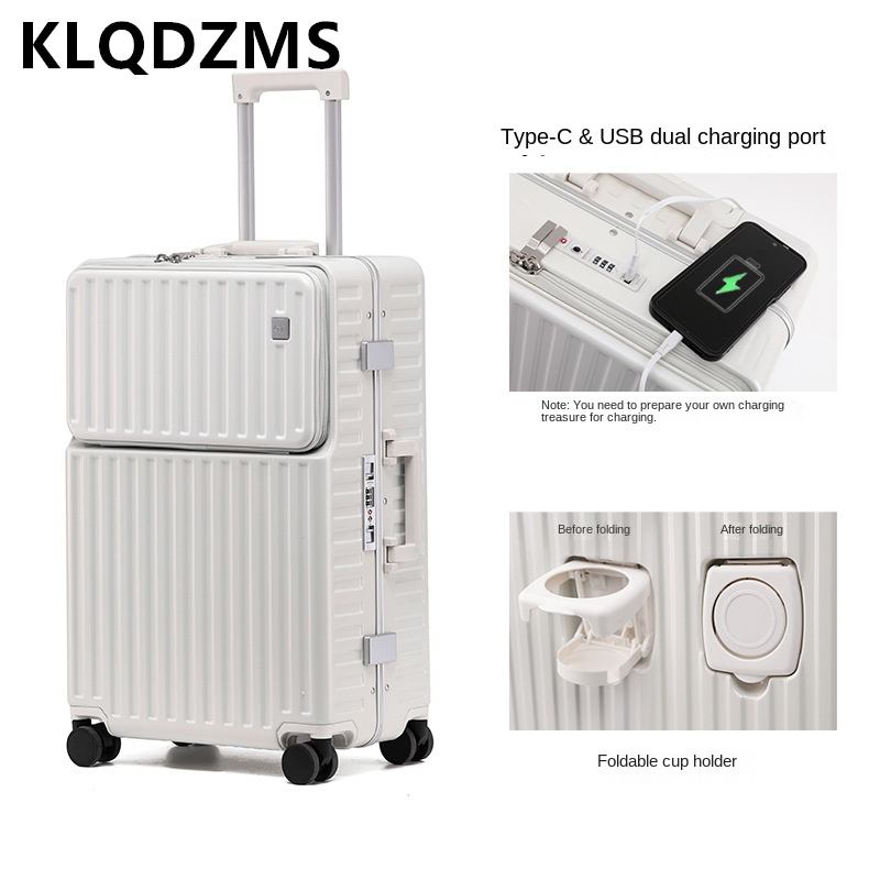 KLQDZMS Handheld Travel Suitca - огляд і ціна Front Opening Laptop Luggage 24 Inch