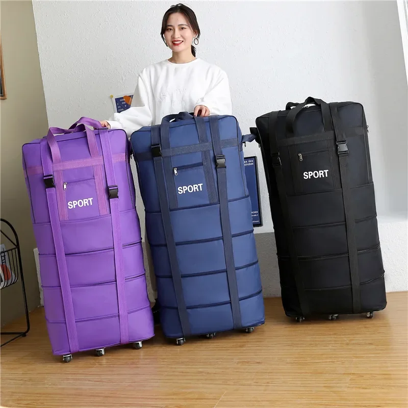 Plus Airline Checked Bag Oxfor - огляд і ціна Foldable Rolling Luggage Bag